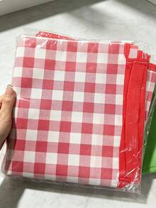 1 BUAH MATRAS PIKNIK BERMOTIF KOTAK-KOTAK BESAR, TAHAN LAMA, TERBUAT DARI POLIESTER EPE, TEBAL, DAPAT DICUCI DENGAN TANGAN, RINGAN, PORTABEL, MUDAH DIBERSIHKAN, TAHAN TUMPAHAN. COCOK UNTUK BERKEMAH, PANTAI, BBQ, PERJALANAN, HADIAH - MultiWarna - View 14