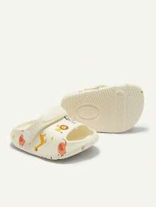 Cozy Pixies Summer Cute & Funny Forest Animal Design Breathable, Comfortable, Anti-Skid, And Wear-Resistant Two-Purpose Baby Sandals Or Slippers - White - View 7
