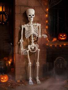 1 Piece Oversized Giant Halloween Skull Prop, Spooky Horror Style Skeleton Ornament, Perfect Scene Layout Decoration For Haunted House, Bar Interior And All Kinds Of Halloween Themed Parties - A - View 8