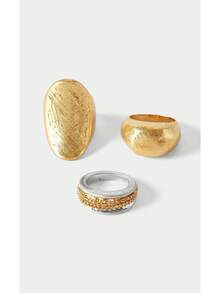 Noxbound Premium Design Retro Ring Combination - Silver - View 2