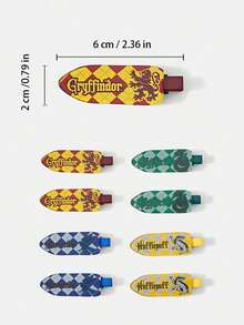 HARRY POTTER X POKOJA LAND 4PCS/8PCS Hair Clips(Red Hair Clips + Green Hair Clips + Yellow Hair Clips + Blue Hair Clips) - Multicolor - View 4