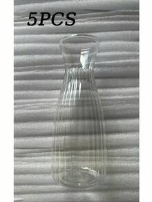 1/2/5/8/10件組 塑料條紋透明花瓶 組合花藝手工花瓶 適用於各種花束裝飾展示 節慶與居家裝飾 適合桌面裝飾、婚禮、居家、聖誕、晚餐派對 - 無色 - 查看 14