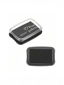 Permanent Fabric Ink Pad, Craft Fingerprint Ink Pad, DIY Washable Stamp Ink Pad For Paper And Wood Craft - Black - View 8