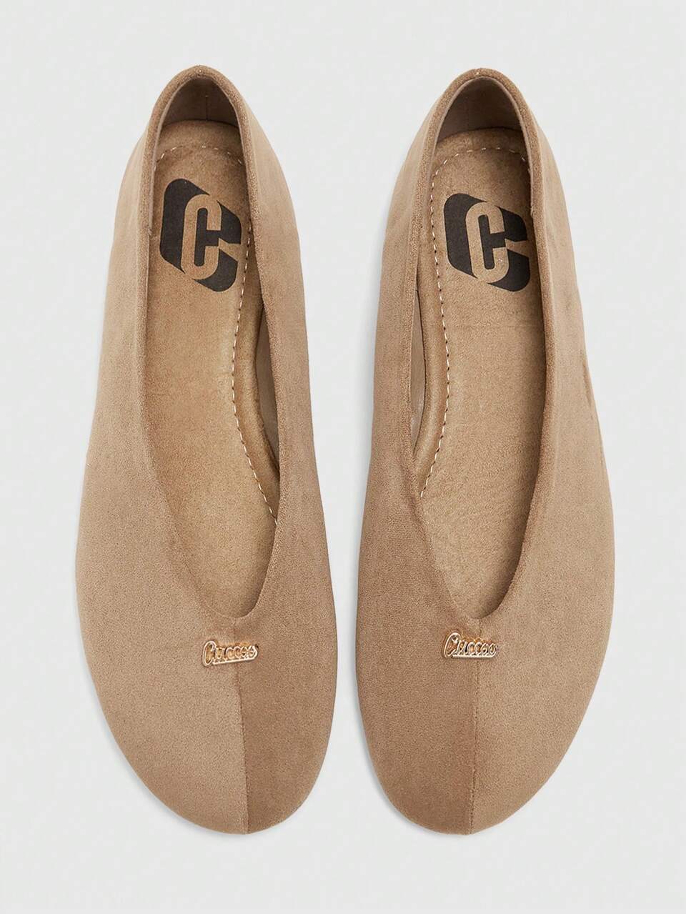 CUCCOO BIZCHIC Ladies Vintage Velvet Round Toe Ballet Flats Flat Heels Office Daily Travel Casual Loafers