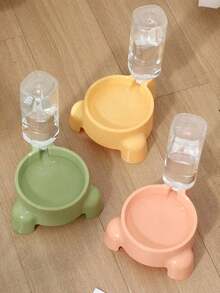 1 buah Dispenser Air Otomatis Gravitasi untuk Hewan Peliharaan, Kapasitas Besar, Mangkuk Anti Selip & Anti Tumpah, Pelindung Leher yang Ditinggikan, Tidak Membutuhkan Baterai, Ideal untuk Rumah & Perjalanan, Menjaga Hewan Peliharaan Tetap Terhidrasi - MultiWarna - View 10