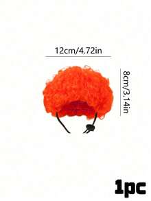 PETSIN 1PC Adorable Pet Afro Wig With Adjustable Elastic Strap, Suitable For Small To Medium-Sized Cats And Dogs. A Fun Costume Prop For Halloween, Birthday Parties, And Holiday Photoshoots. - Multicolor - View 21