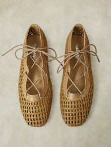 Styleloop Ladies, Willow Nails, Flat Shoes, Vacation Atmosphere, Summer Wear, Travel Essentials, Y2K, Cool Girl Night Out Wear - Light brown - View 1