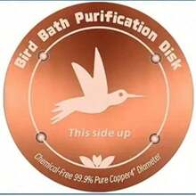 1pc 0.6mm Copper Alloy Bird Bath Disc, Round Dove Pattern Water Feature Accessory With 3 Raised Support Points, Natural Pond-Style Decorative Plate For Outdoor Bird Baths, Garden Ponds, Pools, Fountains, Fish Ponds & Landscape Water Features - Pool Cleaner - View 8