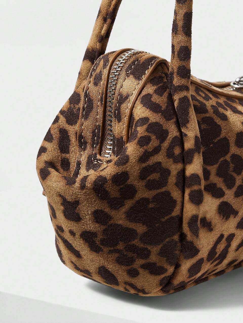 MOTF WOMEN'S FASHION LEOPARD PRINT SHOULDER BAG, EXQUISITE AND SIMPLE BAGUETTE BAG, FOR DAILY, COMMUTING, SHOPPING, VACATION