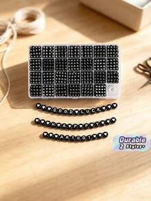 28 Grid Acrylic Letter Beads Diy Set Box 26 Single Letters 4X7mm Friendship Bracelet Necklace Jewelry Accessories - Multicolor - View 1