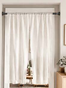 1PC Thickened 0.86-Inch Tube, Drill-Free Tension Rod, Extendable Shower Curtain And Curtain Rod, Wardrobe Hanging Rod, Balcony Clothes Drying Rod, Door Curtain Support Rod, An Essential Household Tool With Easy Installation - multicolor - View 6
