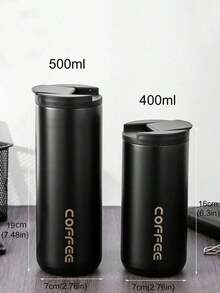 Double-Layer Stainless Steel Insulated Coffee/Water Tumbler Cup, Travel Mug With Thermal Keep Warm/Cool Function, Back To School - Multicolor - View 5