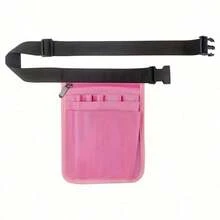 1pc Women'S Black Nylon Waist Bag - Makeup Organizer, Fanny Pack, Storage Pouch, Nurse Work Waist Bag - one size fits all - View 4