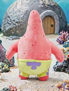 SpongeBob SquarePants | POKOJA LAND 1個美學柔軟質感絨毛陪伴玩偶 - 迷人粉色輪廓 - 療癒空間的靈魂舒緩育兒陪伴 - 感性節日歡樂禮物，粉色海星絨毛玩具，柔軟填充星形動物枕頭，適合兒童與粉絲的可愛可擁抱絨毛玩偶 - 彩色 - 查看 3