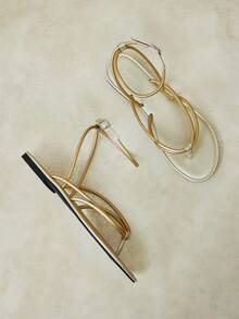 Styleloop Ladies, Thong, Buckle, Summer Breeze, Style, Flat Sandals - Gold - View 6