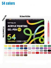 54/90/144 Color Acrylic Neutral Pen Gift Box 1.0mm Large Capacity Handheld Painting Manuscript Color Pen - Sets - View 14
