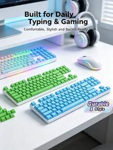 Contour‑Line 4.0, Juego Completo de Teclas Translucidas, Juego de Teclas Retroiluminadas para Teclado Mecánico (Solo Teclas) - Ver 1