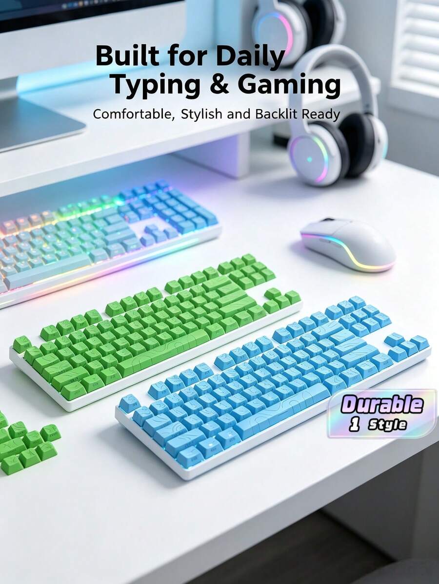 Contour‑Line 4.0, Juego Completo de Teclas Translucidas, Juego de Teclas Retroiluminadas para Teclado Mecánico (Solo Teclas) - Ver 1
