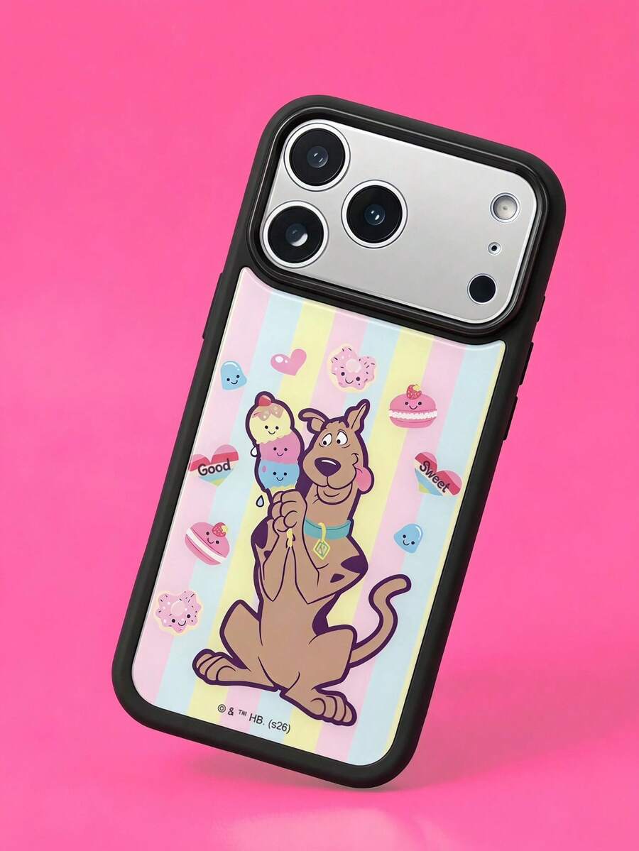 ShellaStory SCOOBY-DOO X SHEIN 時尚高端印花圖案手機保護殼設計,完美兼容 ,可愛時尚且精緻 - 彩色 - 查看 1