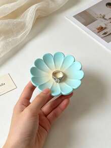Flower Petal Silicone Mold, DIY Plaster Aroma Diffuser Tray Mold For Resin Epoxy Jewelry Dish Trinket Tray Ornament Craft Making - flower - View 4
