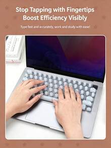 Silicone Pad For Typing With Long Nails, Special For Nail Art; Silicone Nail‑Art Keyboard Cover For Laptops - View 9