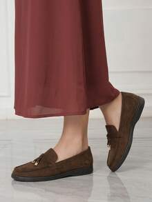 Sleekvia Commuter Flat Loafers Fall Shoes - Brown - View 5