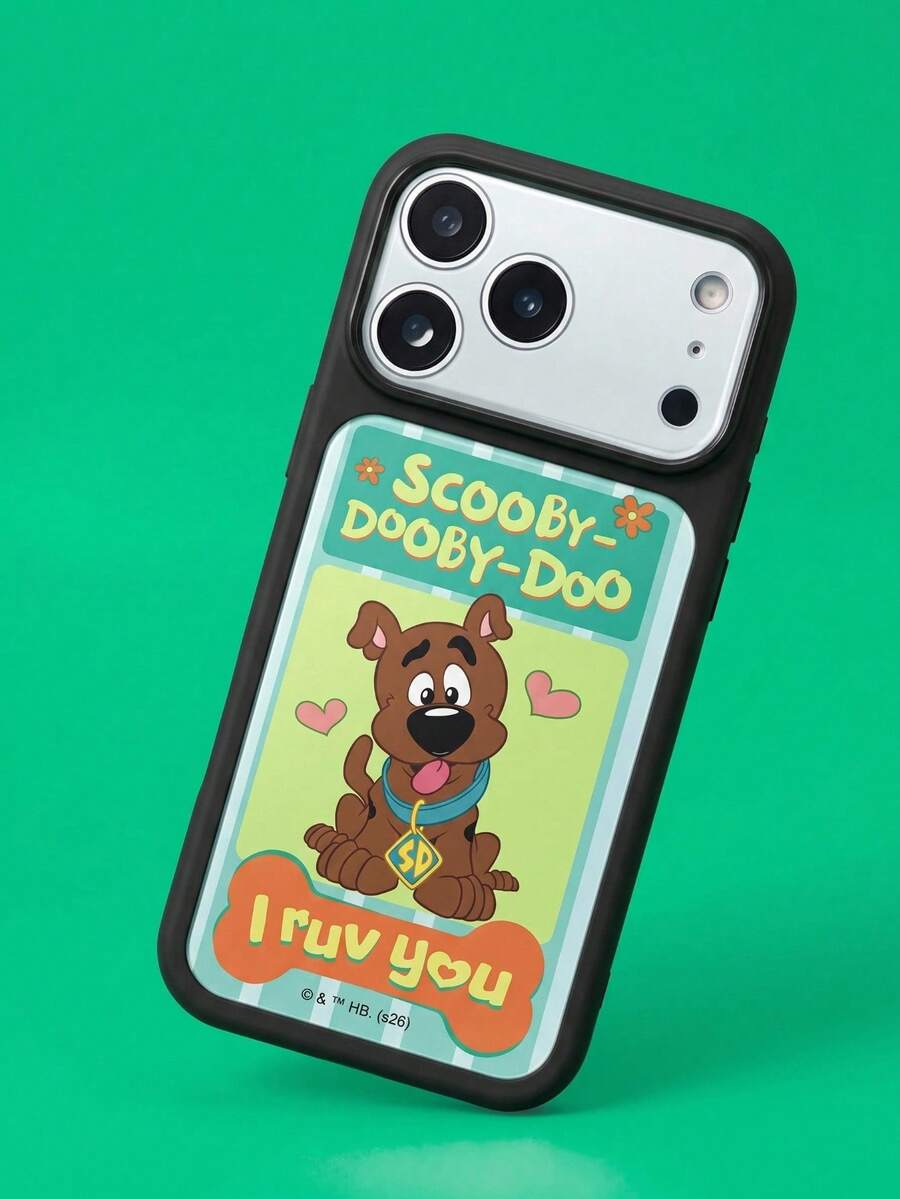 ShellaStory SCOOBY-DOO X SHEIN 時尚高端印花圖案手機保護殼,完美兼容 ,可愛時尚且精緻 - 彩色 - 查看 1