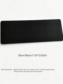 1 buah Alas Mouse Warna Polos, Alas Meja Sederhana untuk Kantor, Sekolah, Penggunaan di Rumah, Alas Mouse Gaming, Aksesoris Meja, Perlengkapan Kantor, Aksesoris Meja, Alas Mouse, Alas Meja - Hitam - View 5