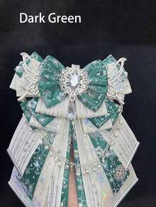 One-Piece; Cute And Elegant; Featuring A Luxurious Decorative Bow Pendant, Ribbon Brooch/Corsage, And Silver Chain; Anime/Idol Accessory - multicolor - View 12