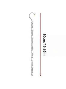 10Pcs Metal Chain Hanger - Space-Saving Foldable Organizer, Multi-Hook Storage Rack For Clothes, Durable Wardrobe Accessory, Home Closet Organizer - View 6