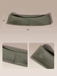 GLOWMODE FeatherFit™ Headband Pemanasan, Menyerap Keringat, Elastis, Anti Selip, Cocok untuk Yoga, Pilates, Olahraga di Gym, Latihan, dan Aktivitas Harian. - Teh hijau Portugis - View 8