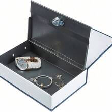Storage Box Fun Simulation Book Hidden Box, Decorative Book Security Lock Box With Key Lock, Suitable For Home Bookshelf Store Piggy Bank Safety Box Certificate Simulation Book Hidden Box, Suitable For Home Bookshelf Store - A - View 5