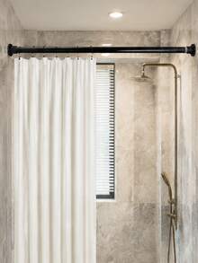 1PC Thickened 0.86-Inch Tube, Drill-Free Tension Rod, Extendable Shower Curtain And Curtain Rod, Wardrobe Hanging Rod, Balcony Clothes Drying Rod, Door Curtain Support Rod, An Essential Household Tool With Easy Installation - multicolor - View 9