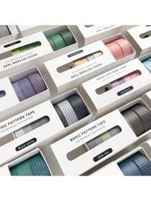 8pcs/Pack Set Pita Washi Bintang Bulan Dekorasi Stiker Scrapbooking Buku Harian Pita Perekat Alat Tulis Perlengkapan Sekolah - Beraneka warna - View 2