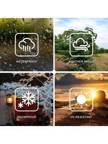 1 Piece Of Multi Size Transparent Waterproof Cloth, Used For Outdoor Furniture In Terraces, Pavilions, Gardens, Greenhouses. The Transparent Waterproof Cloth Cover Is Wear-Resistant, The Edges Are Wrapped, The Transparent Rainproof Cloth Is Thickened - Transparent - View 2