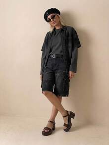 HighSole 女士时尚黑色高跟凉鞋，适合夏季毕业典礼、舞会、度假等各种场合，包括夏季、圣诞节、秋季、新年等节日。 - 咖啡棕羊紋 - 查看 7