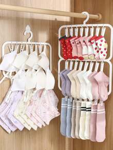 Space Saving Multi-Function Clip Hanger 1pc For Socks Underwear Efficient Drying Rack For Bedroom Bathroom Dorm Decor Also For Dress Pants Jeans Skirts Boots Shoes Spring Summer Top Organizer Must Have Smart Solution - View 7