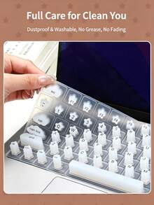 Silicone Pad For Typing With Long Nails, Special For Nail Art; Silicone Nail‑Art Keyboard Cover For Laptops - View 7
