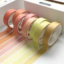 8pcs/Pack Set Pita Washi Bintang Bulan Dekorasi Stiker Scrapbooking Buku Harian Pita Perekat Alat Tulis Perlengkapan Sekolah - Beraneka warna - View 3