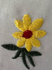Joivida 2 st broderade örngott i polyester med kuvertstängning, släta och andningsbara, sängskydd för kuddar med kuvertstängning (utan fyllning) - Ljusgrå - Visa 4