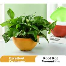 Balcony Potted Resin Plastic Flower Pot Hanging Pot Hanging Orchid Flower Pot Hanging Flower Pot With Hanging Chain - multicolor - View 4