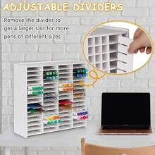 1 Set Large Colorful Coded Alcohol Marker Set With 240 Vivid Colors, Storage Box, Suitable For School Projects, Art Classes And Student Artists(No Pen Included) - White - View 5