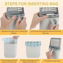 1pc Cat Litter Scoop With Integrated Trash Bag Dispenser, Made Of Durable Pp Material, Deep Scoop Design For High Cleaning Efficiency, Suitable For All Cat Breeds - Pet Litter Box Maintenance Tool. - Multicolor - View 9