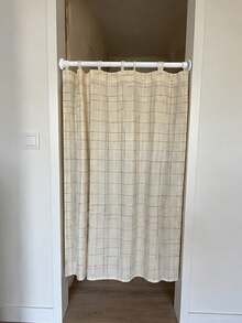 1PC Thickened 0.86-Inch Tube, Drill-Free Tension Rod, Extendable Shower Curtain And Curtain Rod, Wardrobe Hanging Rod, Balcony Clothes Drying Rod, Door Curtain Support Rod, An Essential Household Tool With Easy Installation - multicolor - View 9