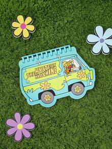 SCOOBY-DOO X POKOJA LAND Cute Cartoon Korean Style Pocket Notebook Student Portable Planner Journal - A6 special-shaped line grid - View 7