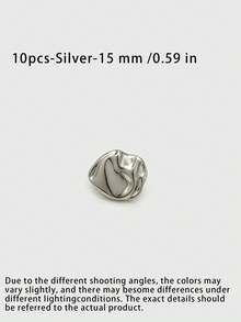 1 Pack 10 Pieces Vintage Irregular Shaped Metal Buttons Concave Convex Decorative Fasteners For Suit Windbreaker Wool Coat Sweater Clothing Diy Sewing Accessories - 10pcs - View 14