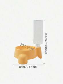 1 buah Dispenser Air Otomatis Gravitasi untuk Hewan Peliharaan, Kapasitas Besar, Mangkuk Anti Selip & Anti Tumpah, Pelindung Leher yang Ditinggikan, Tidak Membutuhkan Baterai, Ideal untuk Rumah & Perjalanan, Menjaga Hewan Peliharaan Tetap Terhidrasi - MultiWarna - View 2
