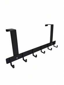 Ever Blooming Over-The-Door Hook Organizer Rack, Easy To Install, Stylish Side-Of-Door Storage Rack With Hanging Hooks - Damage-Free Installation, Multi-Function Metal Hooks For Coats And Hats, Bedroom Door Storage Rack, Easy Assembly, Sturdy And - Multicolor - View 8