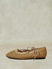 Styleloop Ladies, Willow Nails, Flat Shoes, Vacation Atmosphere, Summer Wear, Travel Essentials, Y2K, Cool Girl Night Out Wear - Light brown - View 3