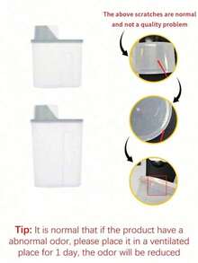 1 Transparent Random Pet Food Storage Box, Suitable For Dog And Cat Food Storage, Airtight Grain Storage Jar, Clear Plastic Bottle With Cap, Grain Storage Container, Kitchen Lunch Bucket, Dog Food And Cat Food - 1.9L-2.5L - View 6